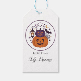 Halloween-presentkort, personliga presentkort presentetikett
