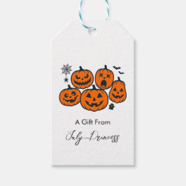 Halloween presentkort, personliga presentkort presentetikett