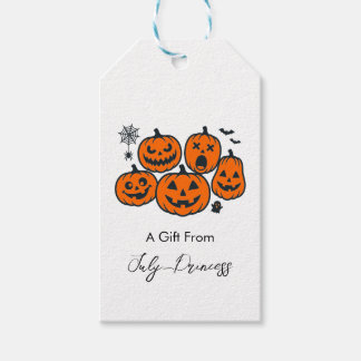 Halloween presentkort, personliga presentkort presentetikett