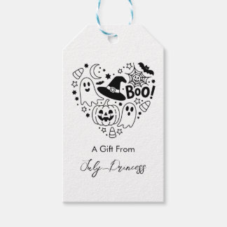 Halloween-presentkort, personliga presentkort presentetikett