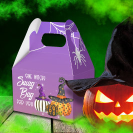 Halloween presentlåda Designerpumpor & häxhatt