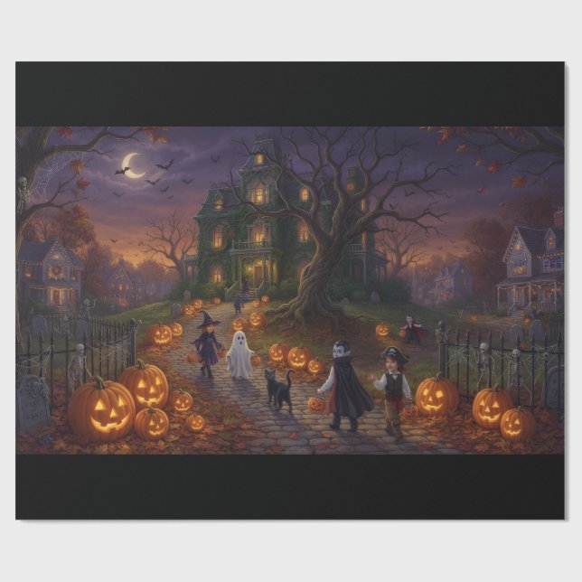 Halloween Presentpapper (Platt)