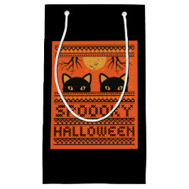 Halloween-presentsäck, svarta katter-orange-utskri