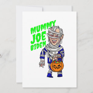 halloween president joe biden mumie inbjudningar