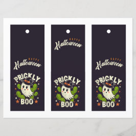 Halloween Prickly boo kaktus bokmärken