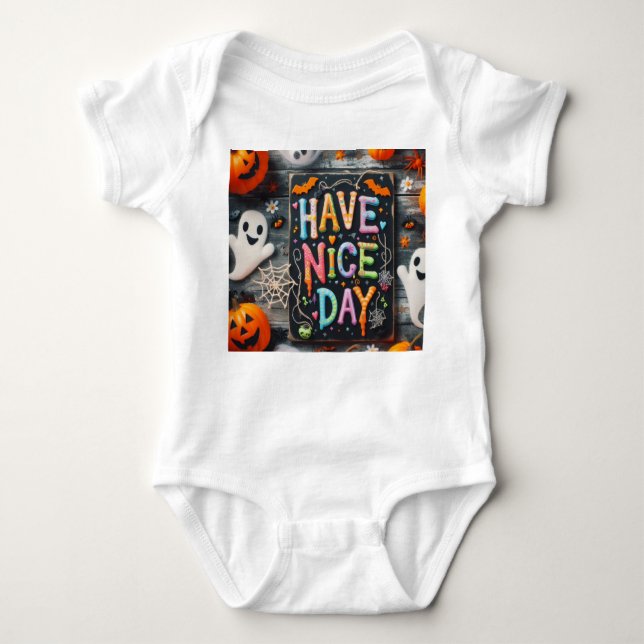 Halloween print t shirt (Framsida)