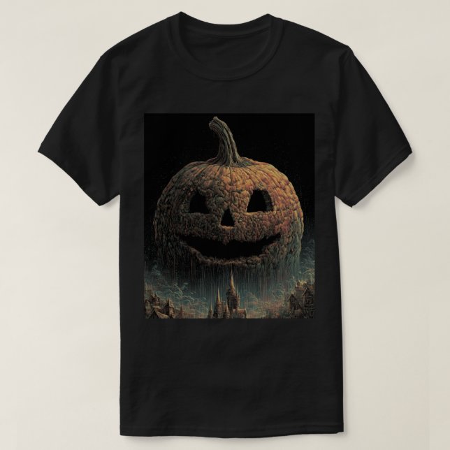 Halloween Printed T-Shirts – Spooky, Stylish & Sup (Design framsida)
