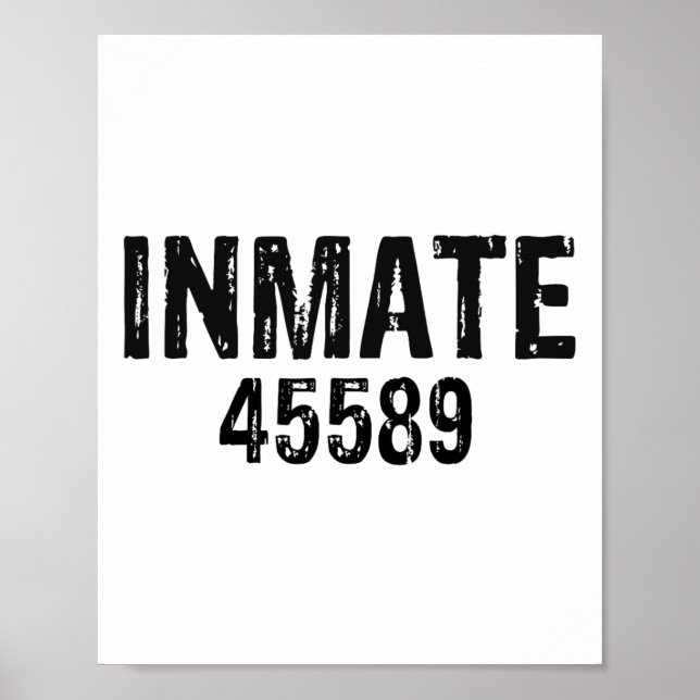Halloween Prisoner Jail Inmate Costume Poster (Framsidan)