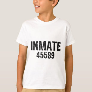 Halloween Prisoner Jail Inmate Costume T Shirt