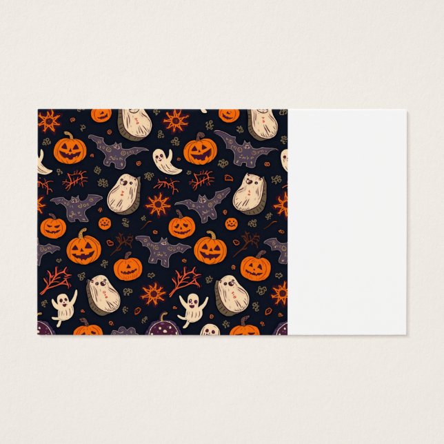 halloween-profilkort visitkort (Baksida)