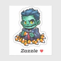 Halloween Psychokompisar Cute Frankenstein Tecknad