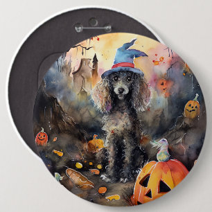 Halloween Pudel med påssjuka Knapp