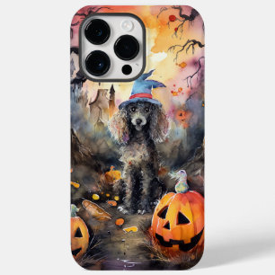 Halloween Pudel Med Pumpa Skräckinjagande