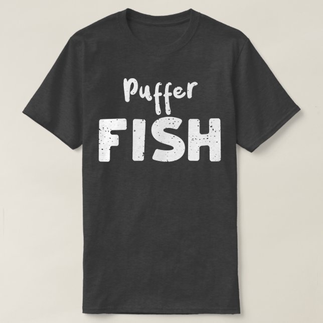 Halloween Puffer FishFishing Ord 1470  T Shirt (Design framsida)