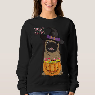 Halloween Pug Bus eller godis Classic T-Shirt 199