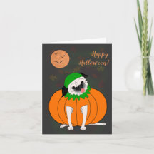 Halloween Pug: Spooky Greeting Card