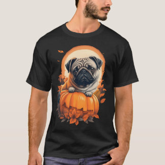Halloween Puggle i pumpa T Shirt