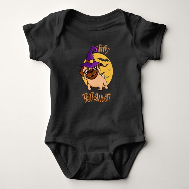 Halloween Puggy Baby Bodykostym T Shirt (Framsida)