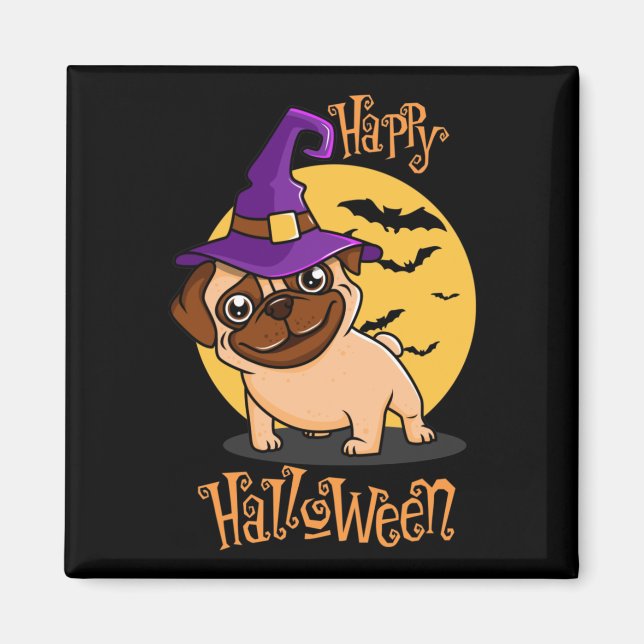 Halloween Puggy Magnet (Framsidan)