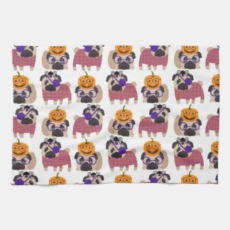 Halloween Pugs 2015 Kökshandduk