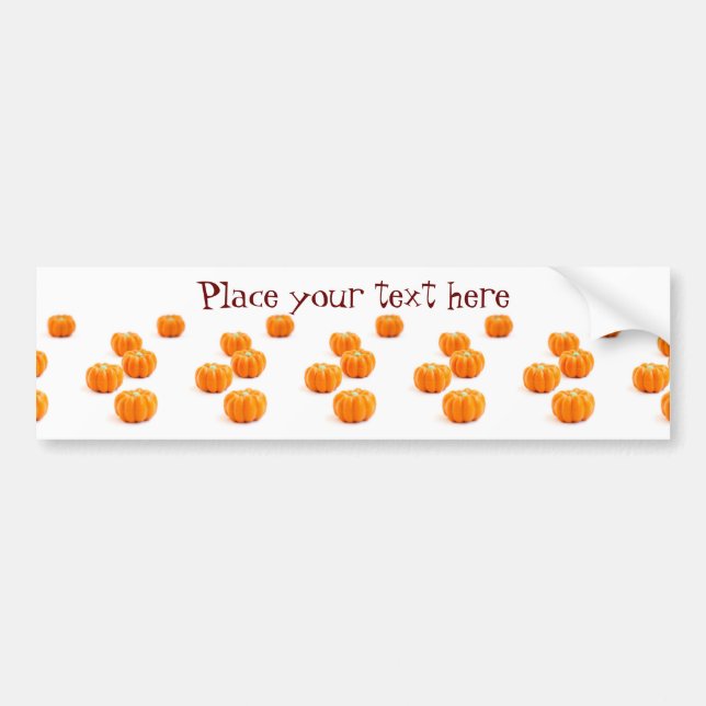 Halloween pumkin candy bildekal (Framsidan)
