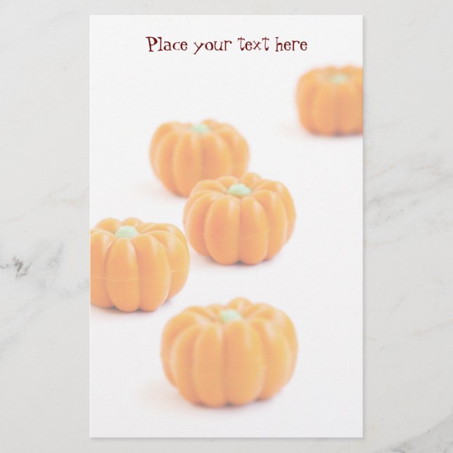Halloween pumkin candy brevpapper (Framsida)