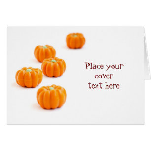 Halloween pumkin candy hälsningskort