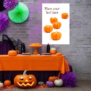 Halloween pumkin candy poster