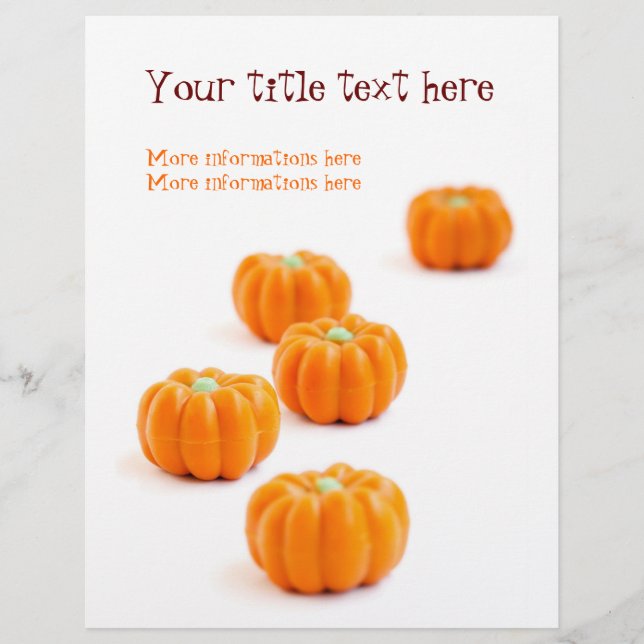 Halloween pumkin candy reklamblad (Framsidan)