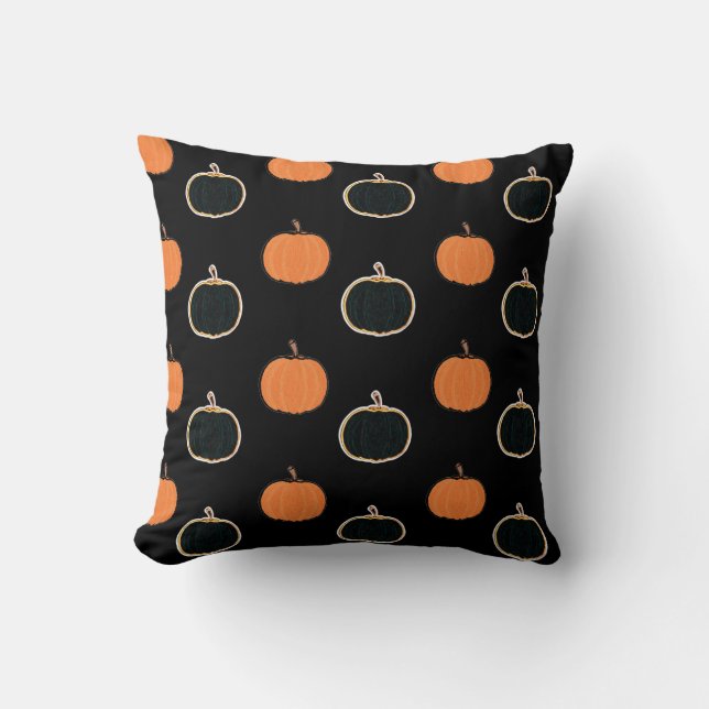 Halloween/pumkin dekorativ kudde (Framsida)