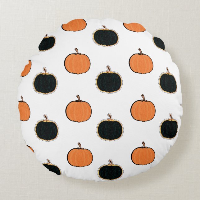 Halloween/pumkin dekorativ kudde (Framsidan)