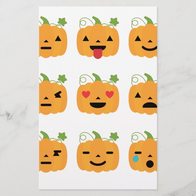 halloween pumkin emojis brevpapper (Framsida)