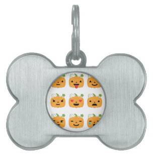 halloween pumkin emojis namnbricka husdjur