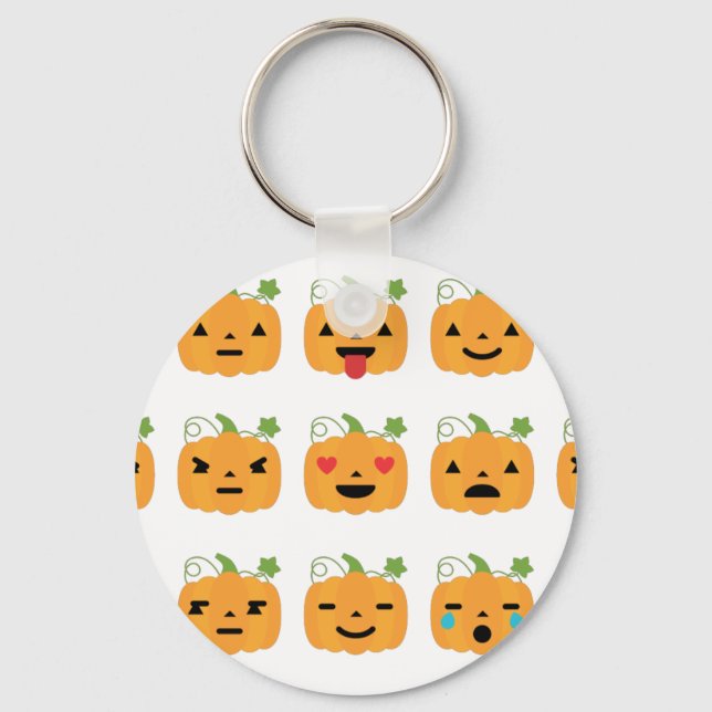 halloween pumkin emojis nyckelring (Framsida)