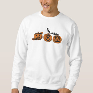 Halloween/pumkin/fladdermus-tröjor Lång Ärmad Tröja