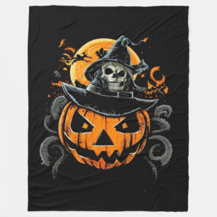 Halloween/pumkin/höst/fall Fleecefilt