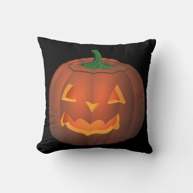 Halloween Pumkin Pillow ger Jack-o-lantern Decor Kudde (Framsida)