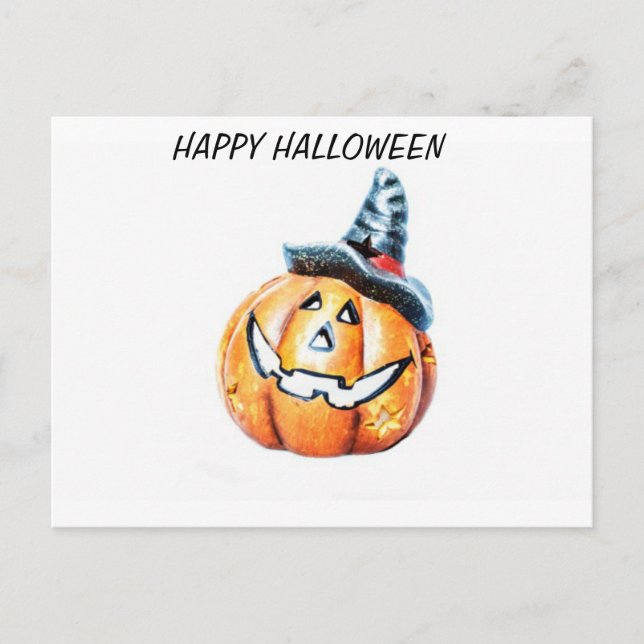Halloween Pumkin Vykort (Framsida)