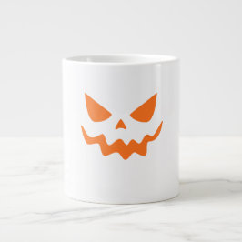 Halloween Pumpa Ansikts Mugg – Söt & Festlig Orang Jumbo Mugg