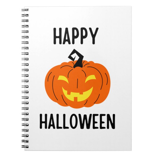 Halloween-pumpa Anteckningsbok (Framsidan)