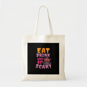 Halloween Pumpa Ät Drick Var Skräckinjagande Tygkasse