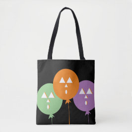 Halloween Pumpa Ballong Bus eller Godis Svart  Tygkasse
