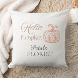 Halloween Pumpa Blomsterbutik Varumärkesidentitet Kudde