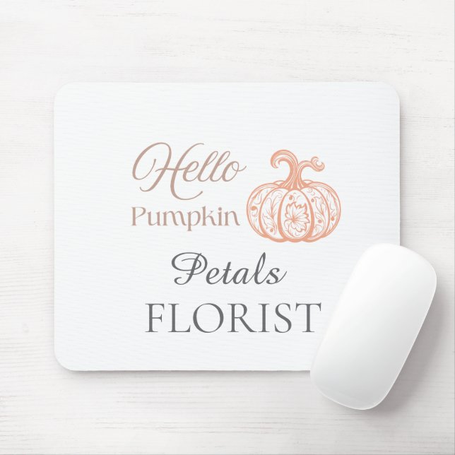 Halloween Pumpa Blomsterbutik Varumärkesidentitet Musmatta (Med mus)