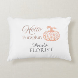 Halloween Pumpa Blomsterbutik Varumärkesidentitet Prydnadskudde
