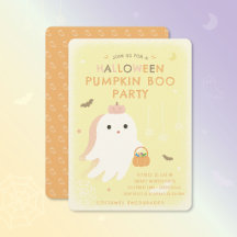 Halloween-pumpa Boo-partys-inbjudan