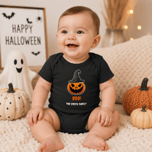 Halloween-pumpa “BOO!” – Personligt namn T Shirt