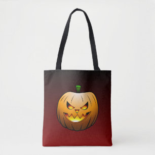 Halloween Pumpa Bus eller Behandla Tygkasse