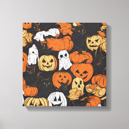 Halloween-pumpa Canvastryck