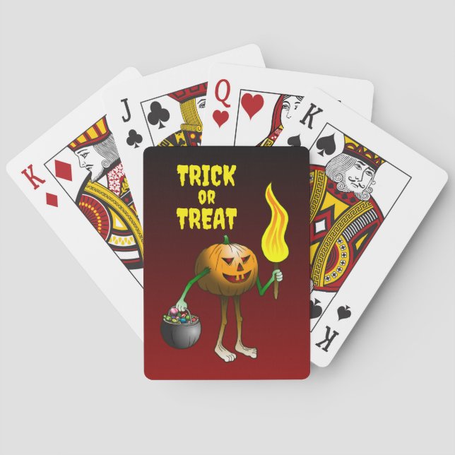 Halloween-pumpa Casinokort (Baksidan)